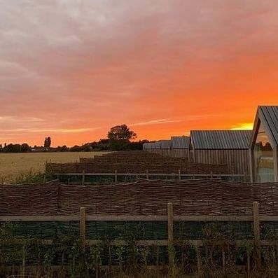 Wonder what determines those ever so fascinating sky colours at sunrise and sunset? . 📷  L.Garner 📍 @leewickfarmcottagesandglamping  . . . #lushnacabin #glamping #glampingcabins #cabindesign #cabinweekend #retreats #cabinlove #cabinvibes #cabinlife #cabinporn #natureresort #greatoutdoor #sustainablegetaways #socialdistancingtravel #arhitecturaldesign #woodworking #glampinghub #glampinglife